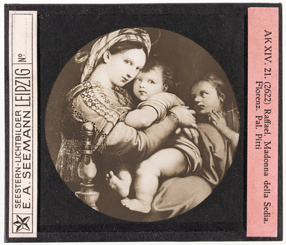 Vorschaubild Raffael: Madonna della Sedia. Florenz, Palazzo Pitti (Reihe AK XIV, Nr. 21, Seestern-Nr. 2622) 